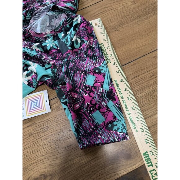 Lularoe Nicole Retro 80's Colorful Stretch Dress Size 2XL  Artsy Skater City NWT - Picture 6 of 13